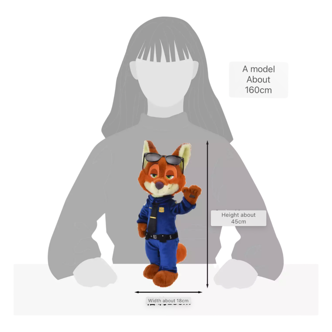 Disney Zootopia Nick Wild Plush Costume Set