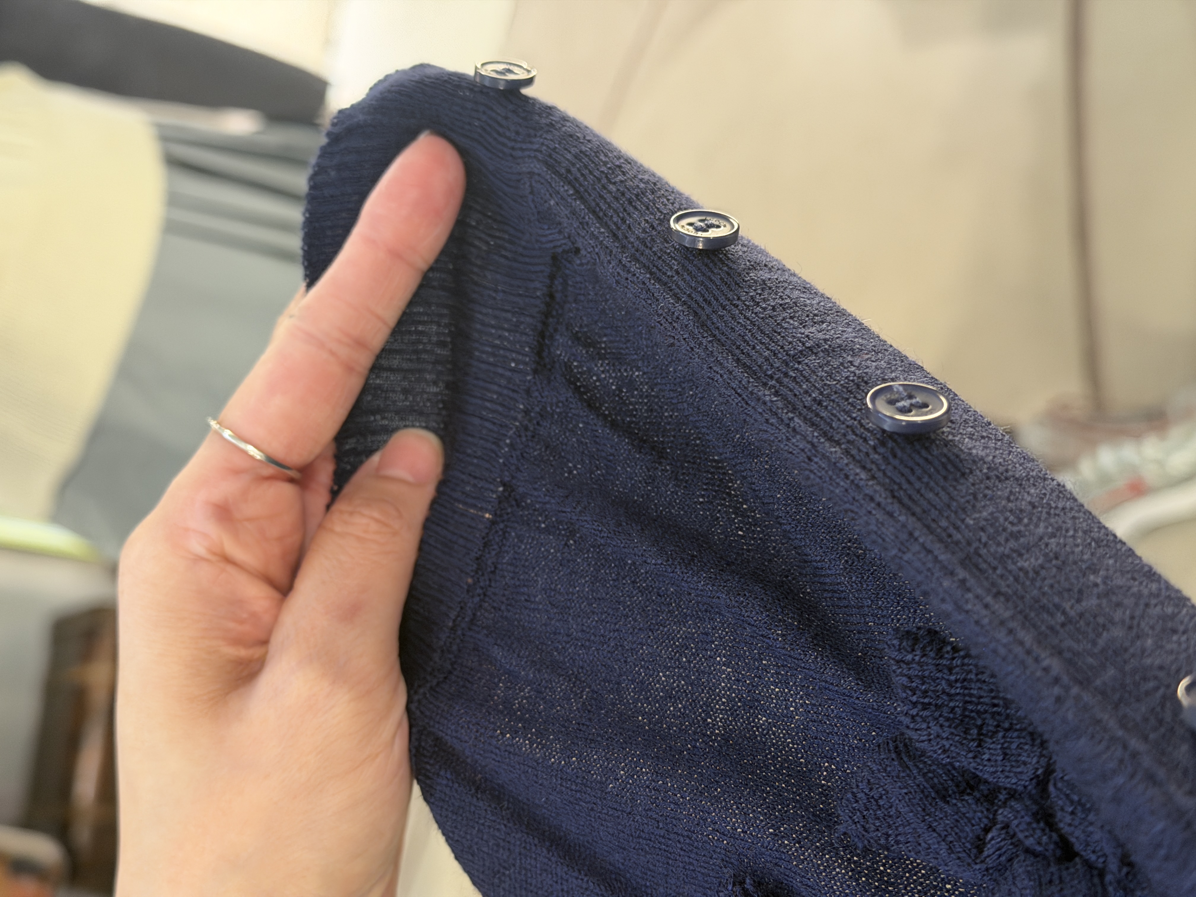 Ruffle details cardigan