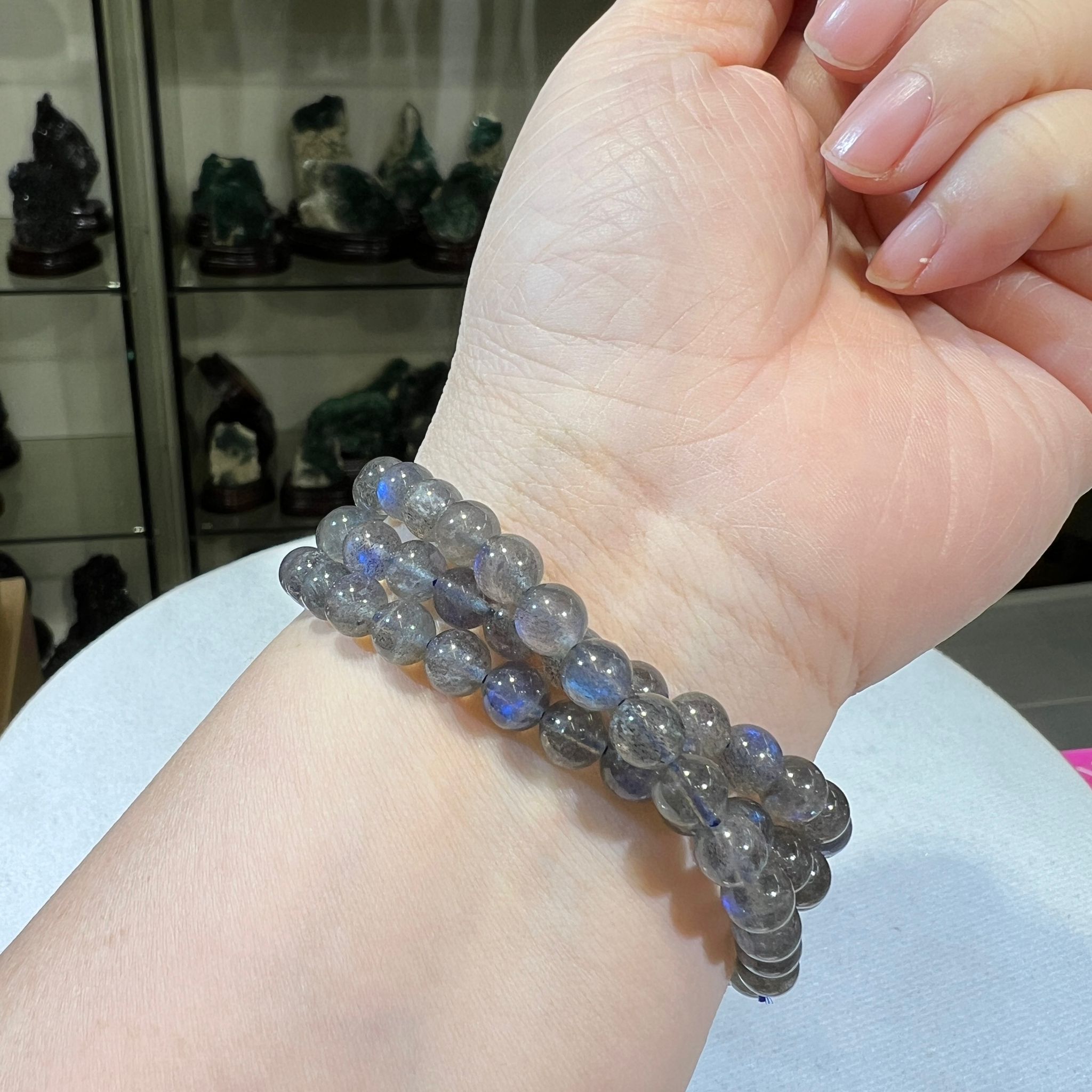 拉長石多圈 6.5mm+/- #CA0057