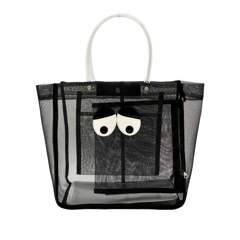 🆕【⭐訂購⭐】日本直送 🇯🇵🌀Rootote Square Gaze 系列 可愛 網眼 半透明 #Totebag (連收納袋)［4款選］🌀 [ELJD-0144][261116]