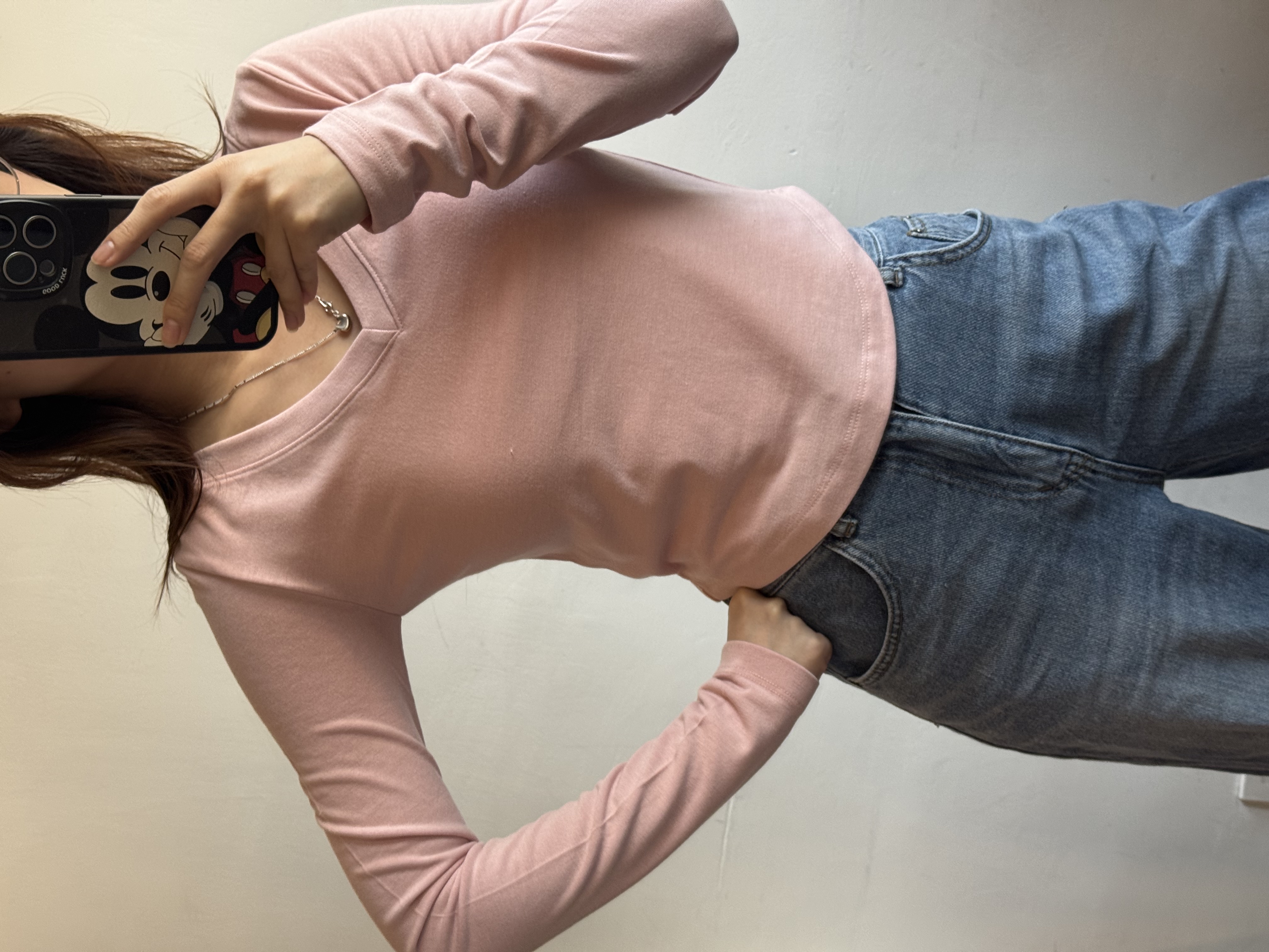 特價 v領淨色top