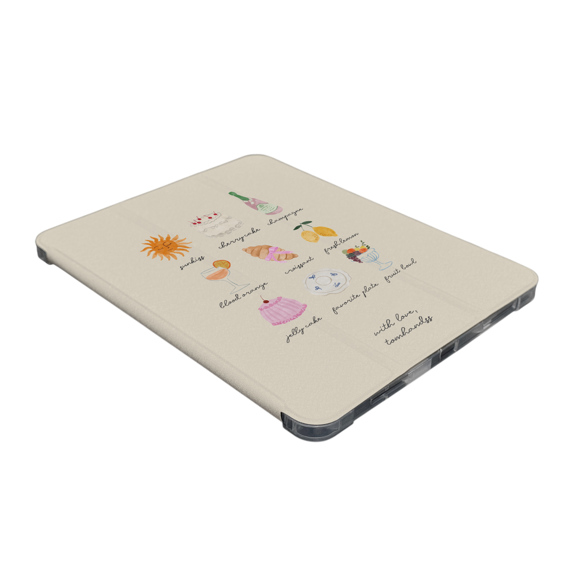 【Party & Summer!】透明磨砂書本式 iPad Case