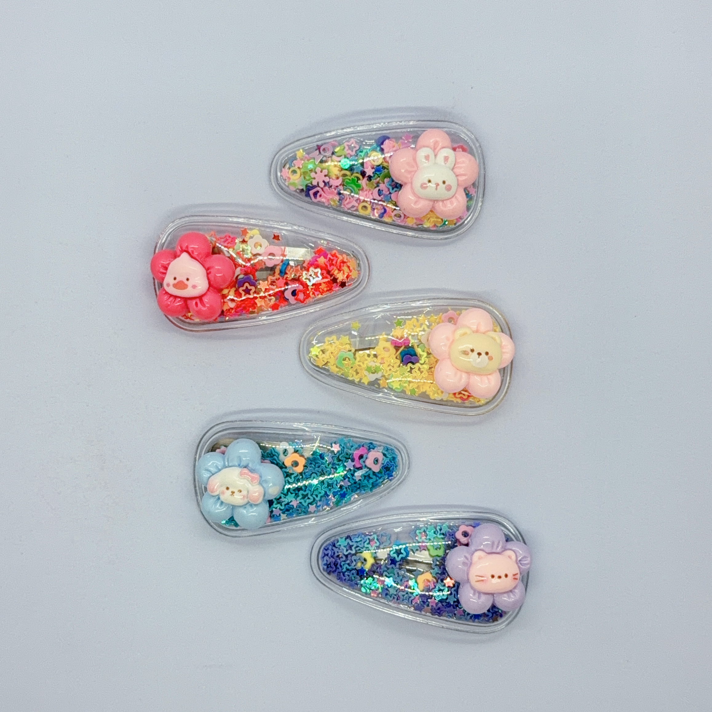 Shake Shake髮夾組 (5隻裝) /  Shake Shake Hair Clip Set (5 pcs) - 組合C