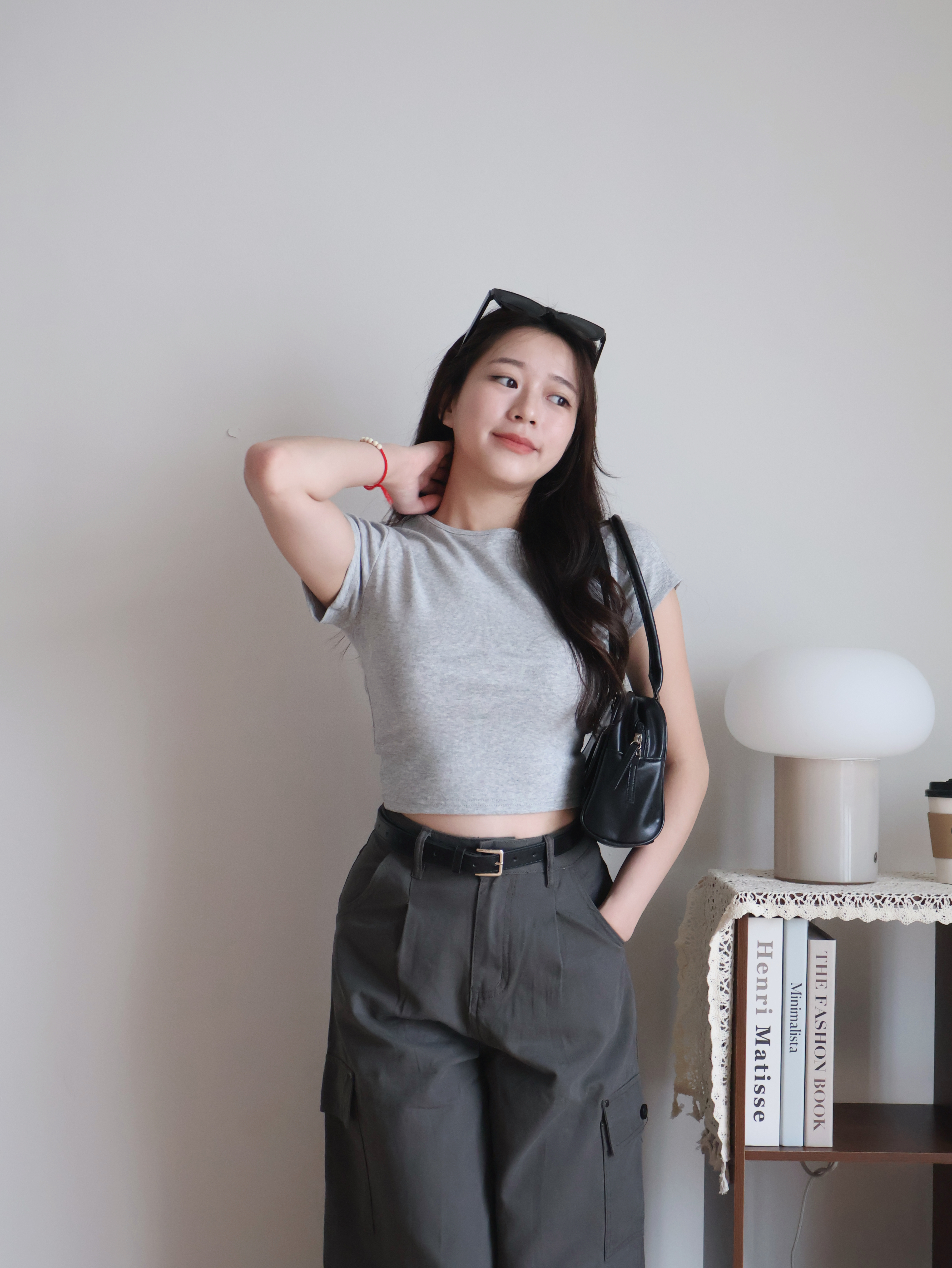 Kyle Cropped Top | Grey