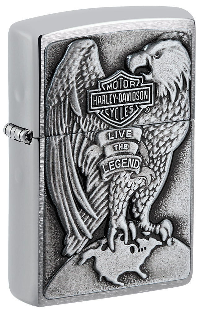 Zippo 200HD.H231 鷹徽章 哈雷戴維森 Harley-DavidsonR Live The Legend Emblem