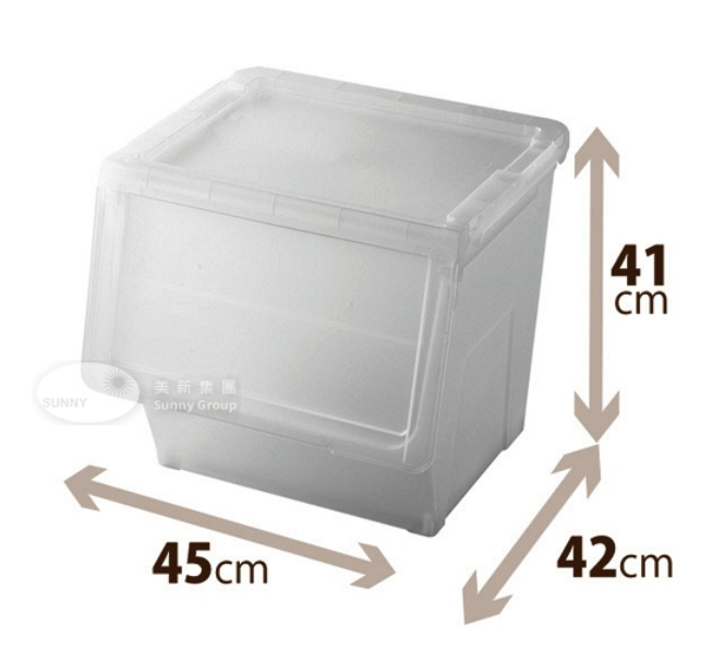 074843/日本天馬揭蓋收納箱(L)