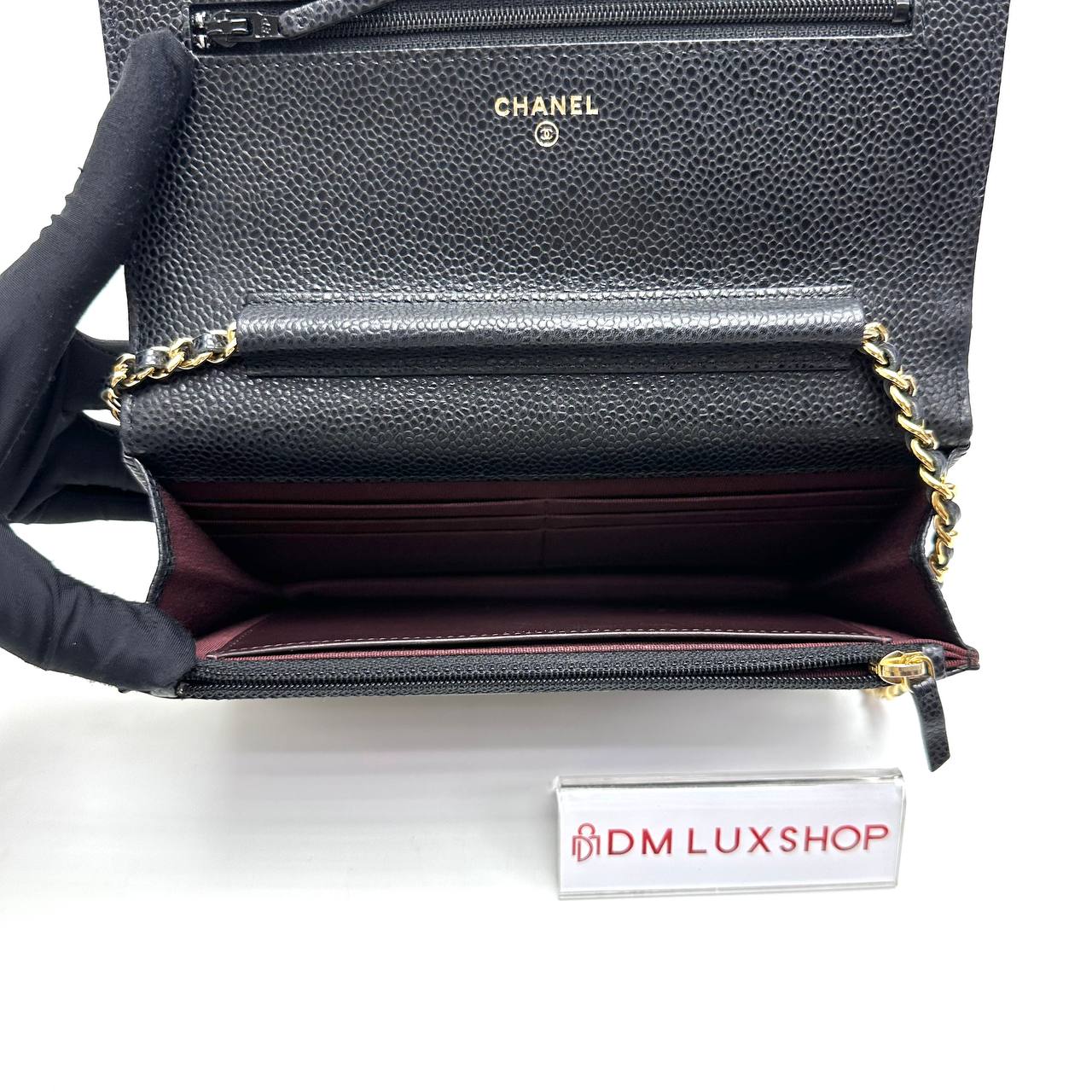 Chanel Black Caviar WOC GHW (Serial 20, Y: 2015)