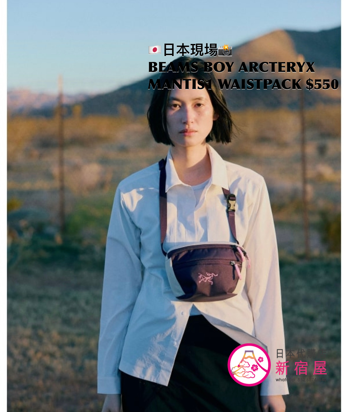 BEAMS BOY x ARCTERYX MANTIS1 WAISTPACK 