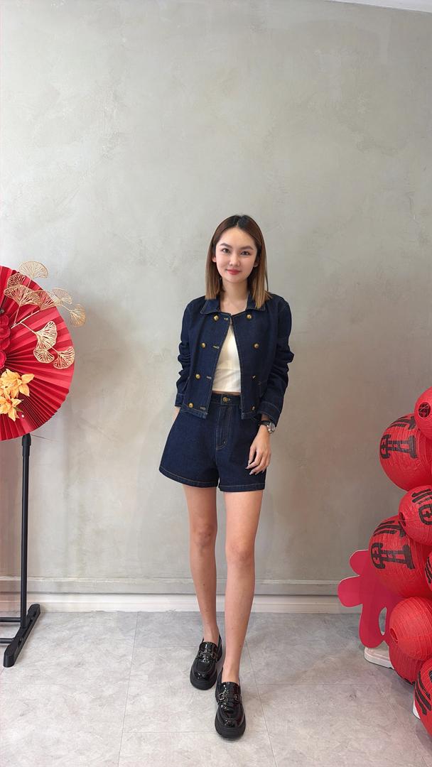 CB2685 VINTAGE CROP DENIM JACKET