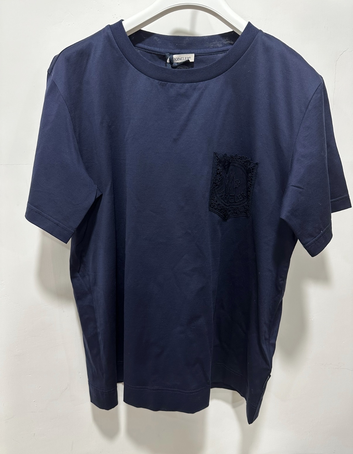 Moncler Lace pocket 深藍色Tee