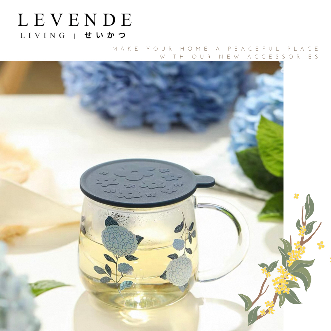 Levende 繡球花高硼硅耐熱玻璃杯
