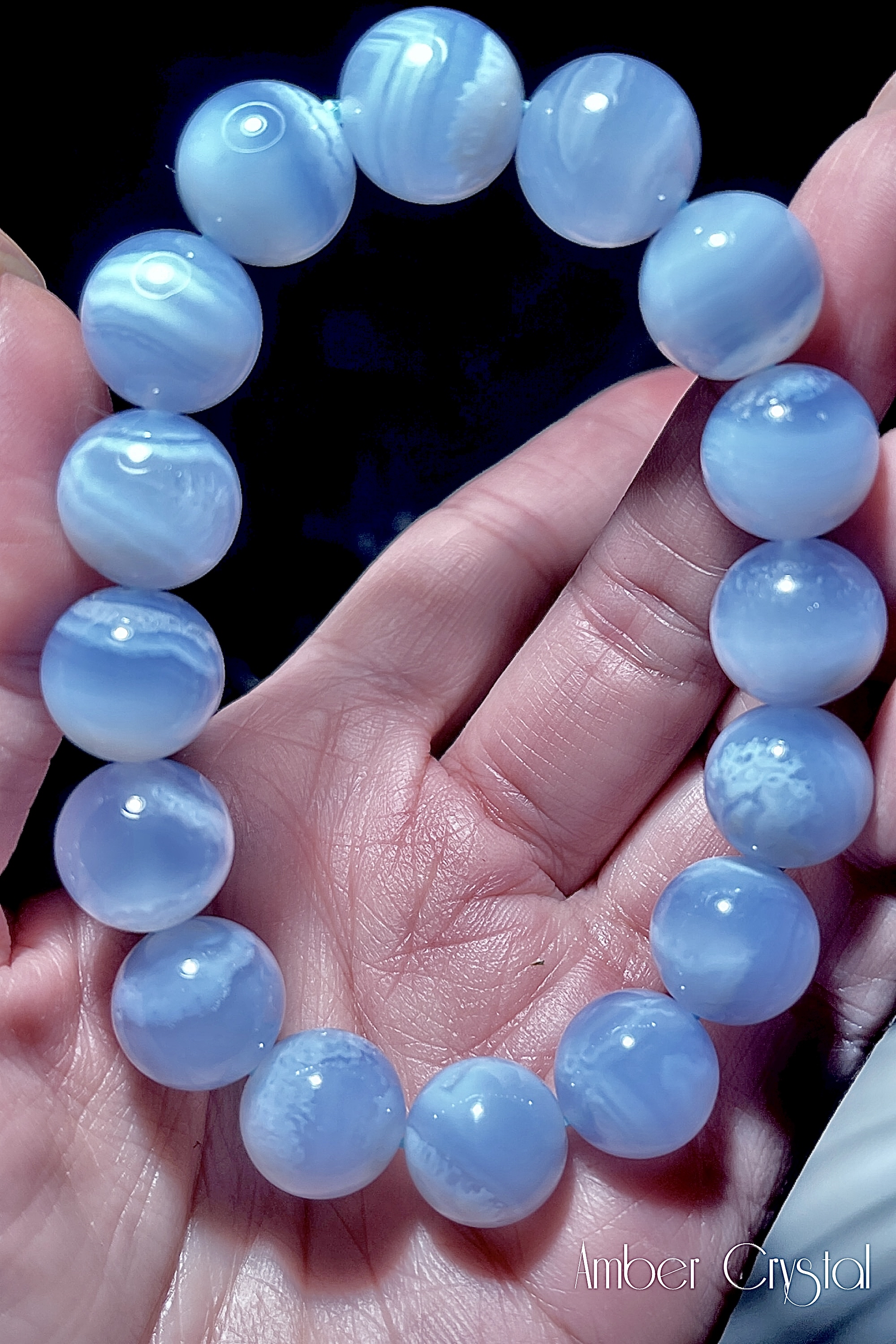藍紋瑪瑙 Blue Lace Agate 