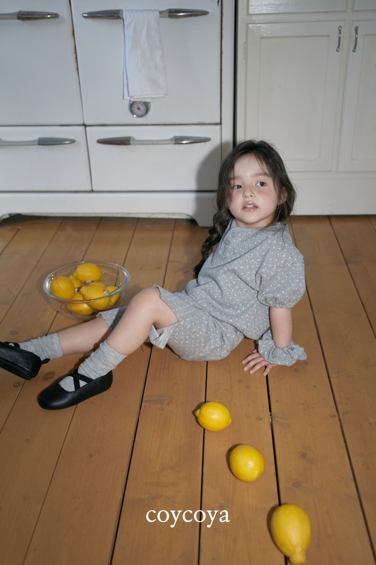 🌸預訂 韓國直送🌸🇰🇷COYCOYA兩色波點開衩七分褲