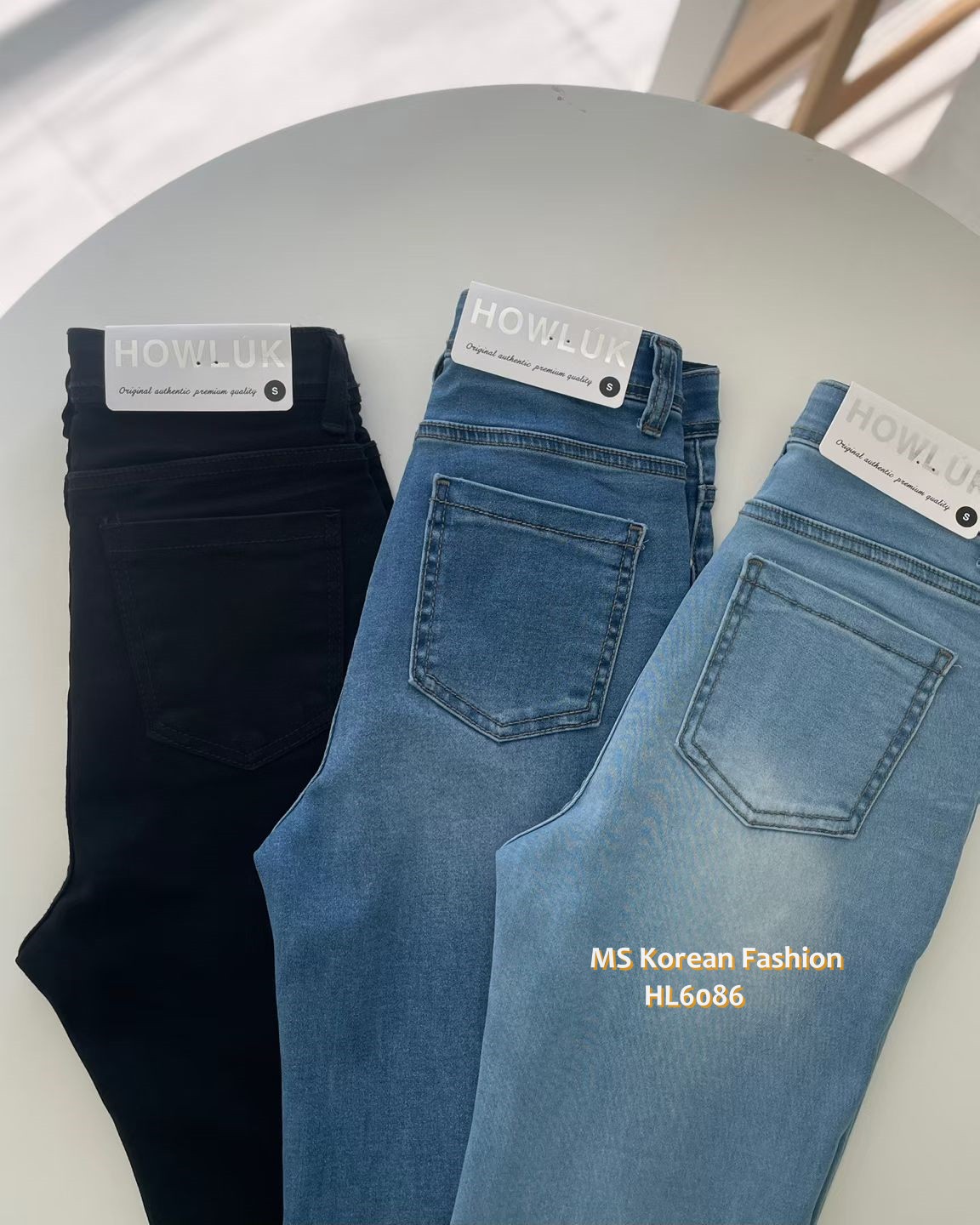 HL6086 韓國🌼Howluk春版牛奶面料喇叭牛