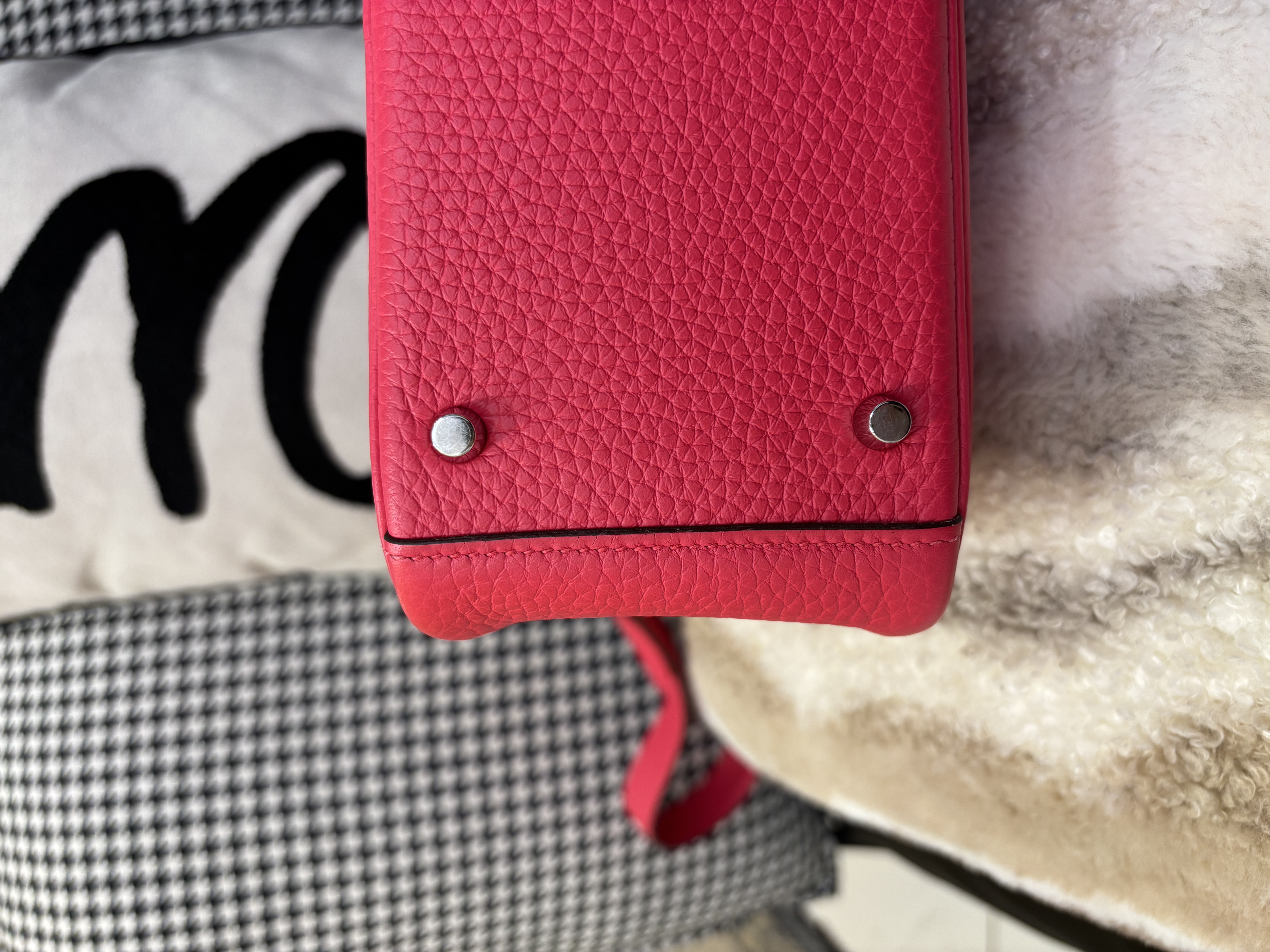 HERMES MINI LINDY ,STAMP Y, ROSE EXTREME CLEMENCE 100%Authentic ,99%new閑置品 ✅專門店收據✅dust bag ✅盒