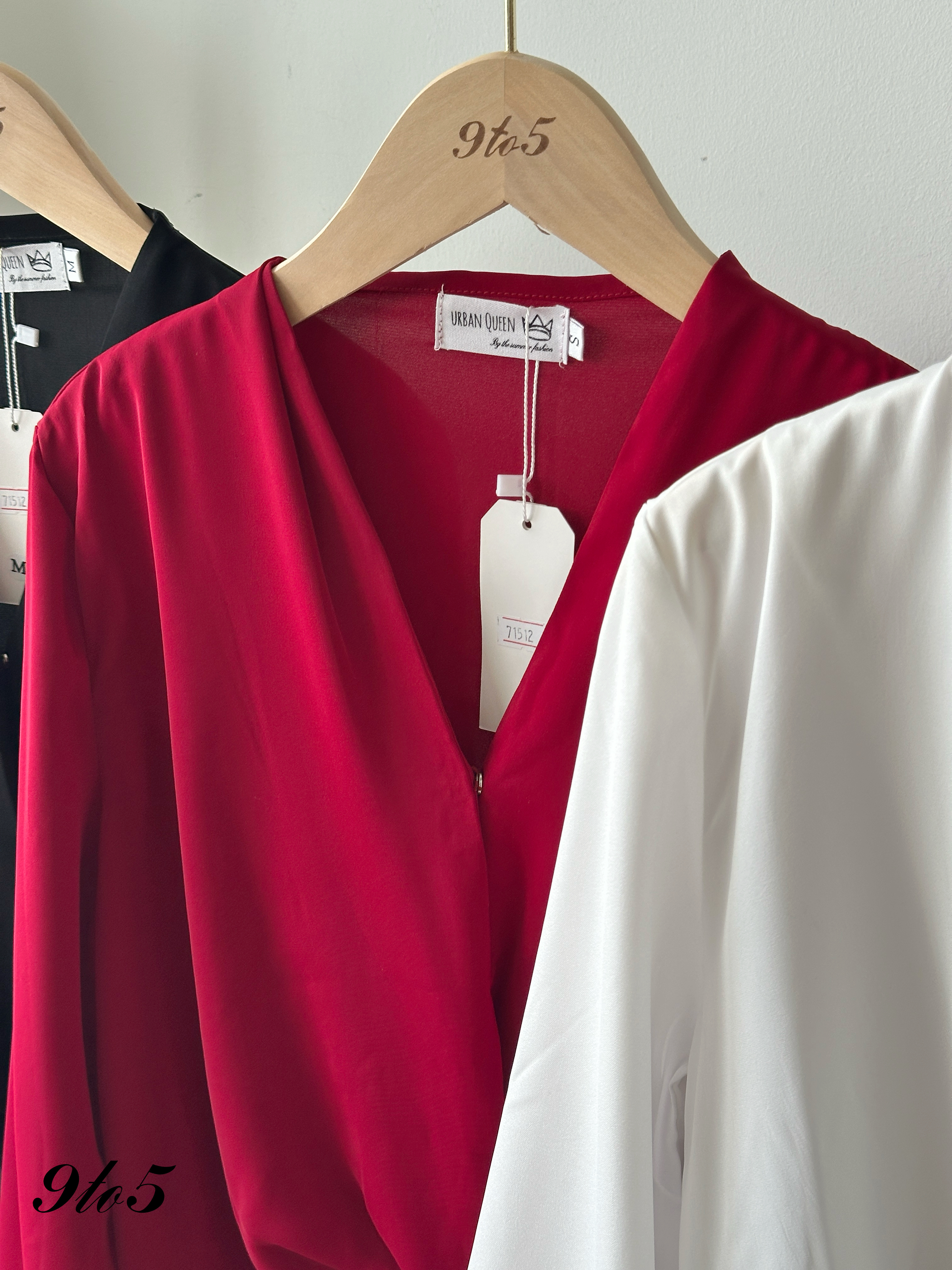 T4190 Long Sleeve V Neck Shirt - 3 Colors 