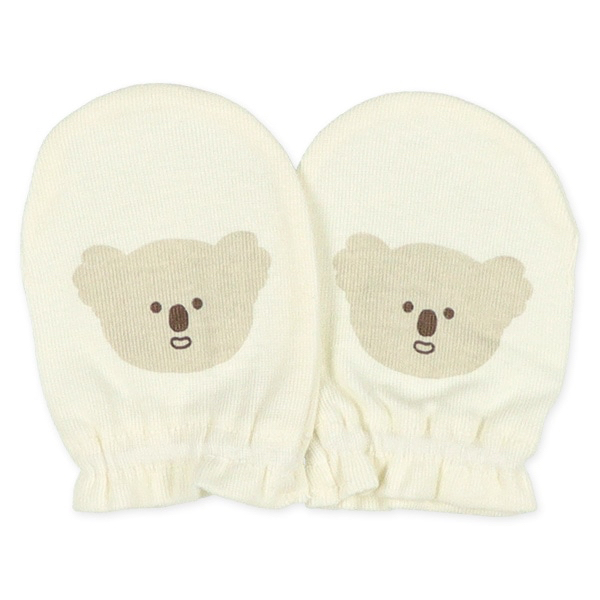 🇯🇵預訂 日本直送🇯🇵新生兒動物印花純棉手套三件套