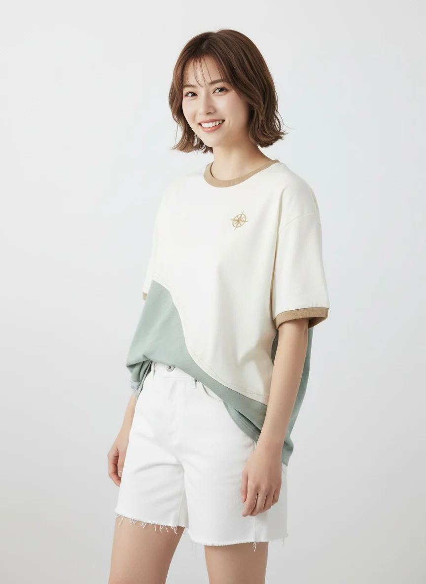 MOMOJI Antibes Tee (1-Azure Mist) | Hooman (Adult/Kids)