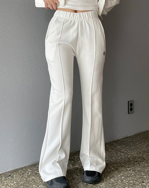 ●muahmuah● Logo Stitch Line Pants Ivory _MUP24802_ HS8ykoWw1Nmo2PtgZSzgnylVLsOXFm