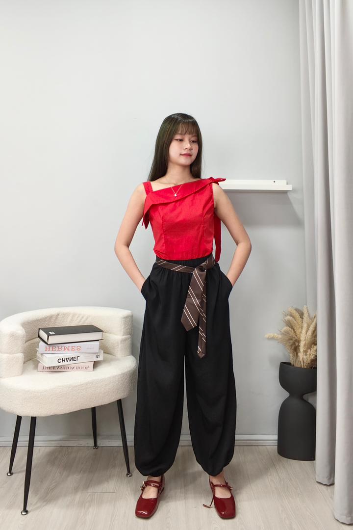 CP1585 Draped Tapered Balloon Pants