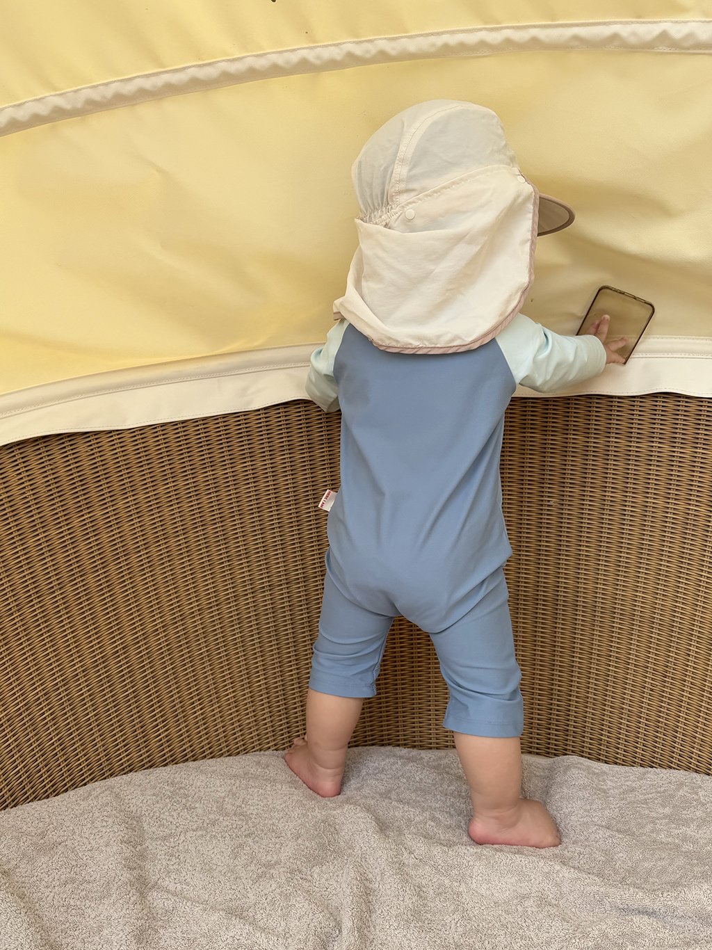 Here | sun hat (Ivory free size )