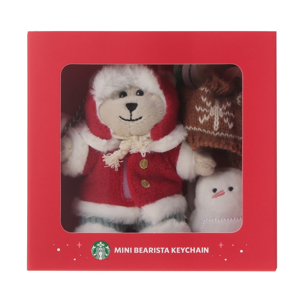 《日本 🇯🇵 STARBUCKS Colors of Holiday 聖誕系列》Mini Bearista 鎖匙扣套裝