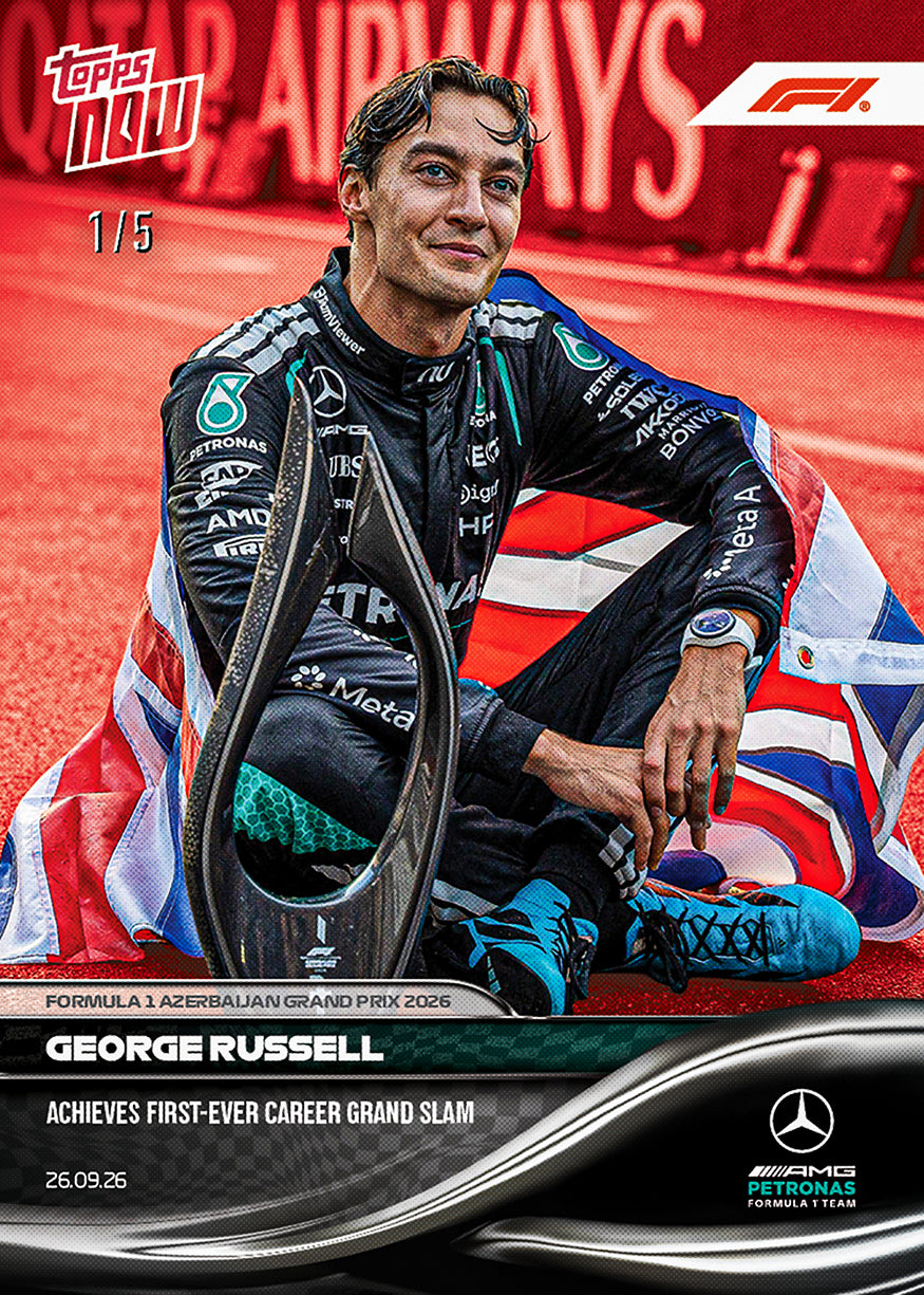 George Russell - 2026 F1 Topps NOW® #62 Azerbaijan GP Grand Slam 贏車卡【團購】