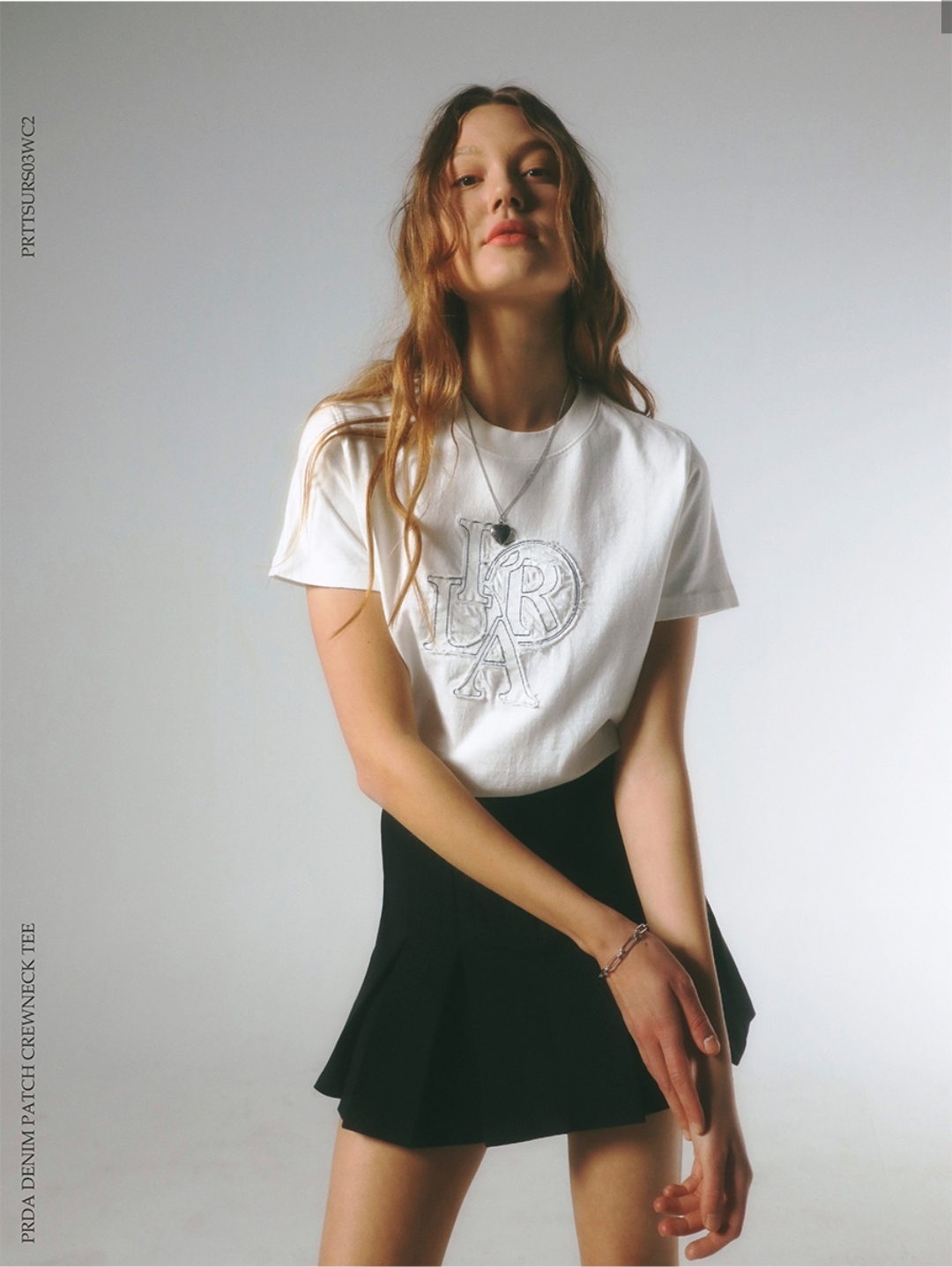 (6.17只限今天) PRDA Patchwork Tee (White)