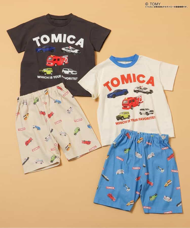 🇯🇵預訂 日本直送🇯🇵Breeze x Tomica系列兩色車車滿印短袖家居服上下套裝