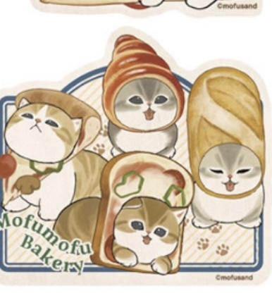 Mofusand 鯊魚貓 貼紙｜預訂