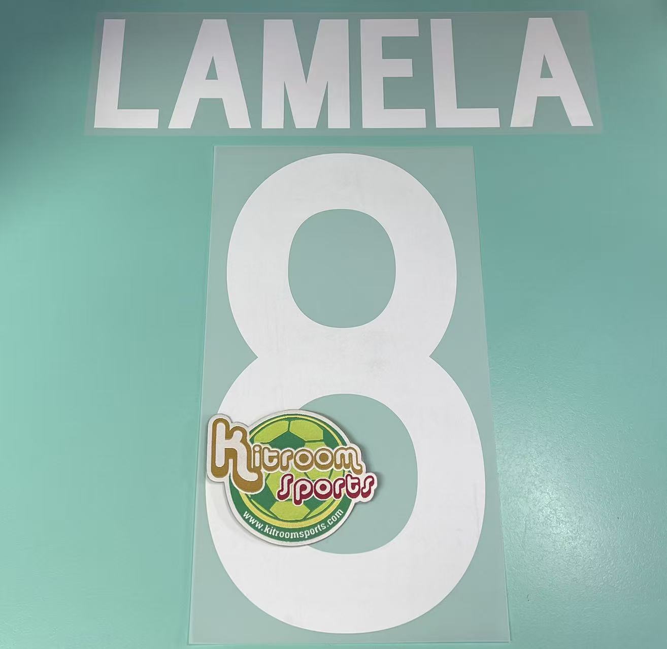 2012-13 Roma Home Nameset #8 LAMELA