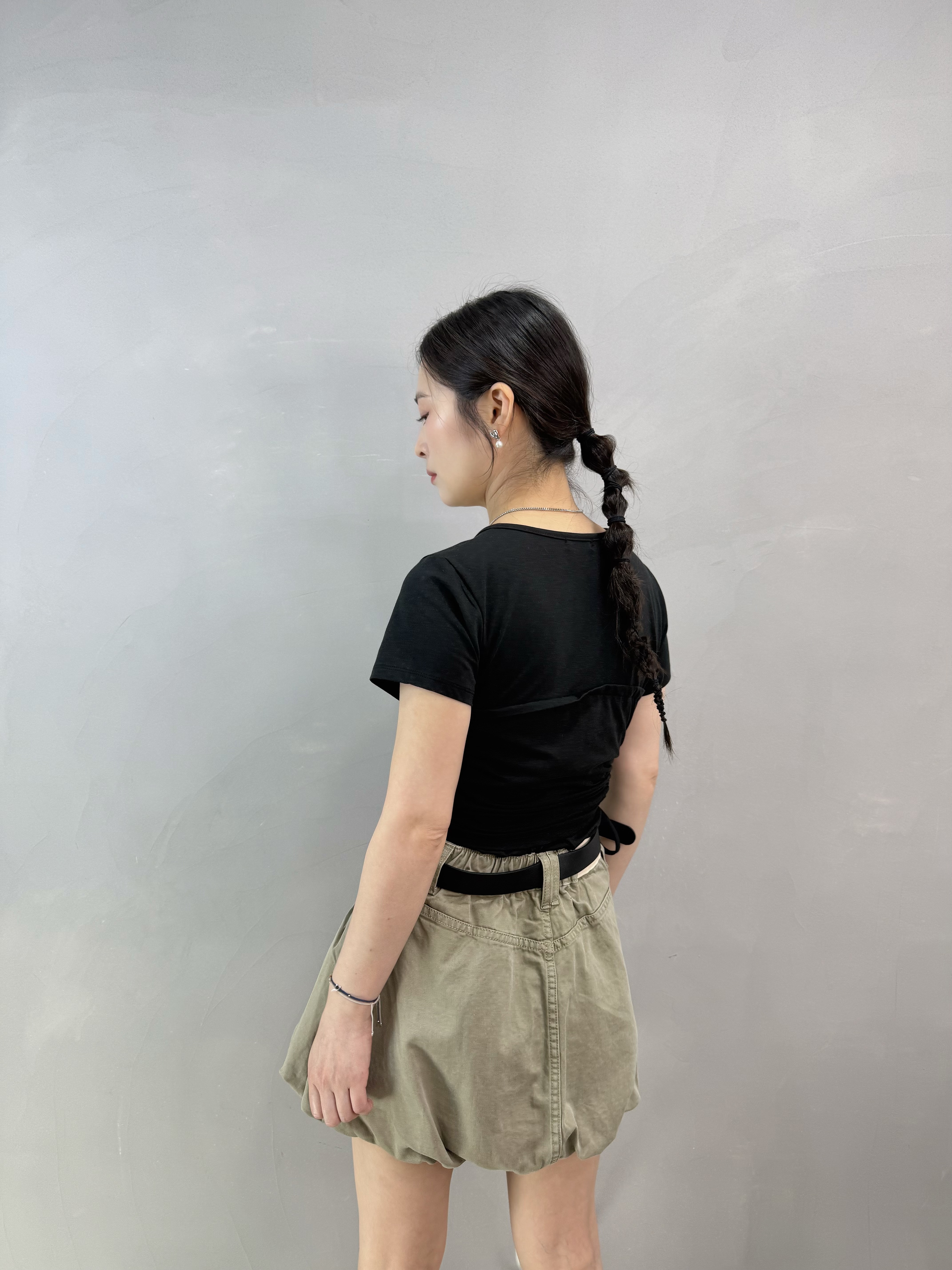P68 連belt 泡泡裙褲