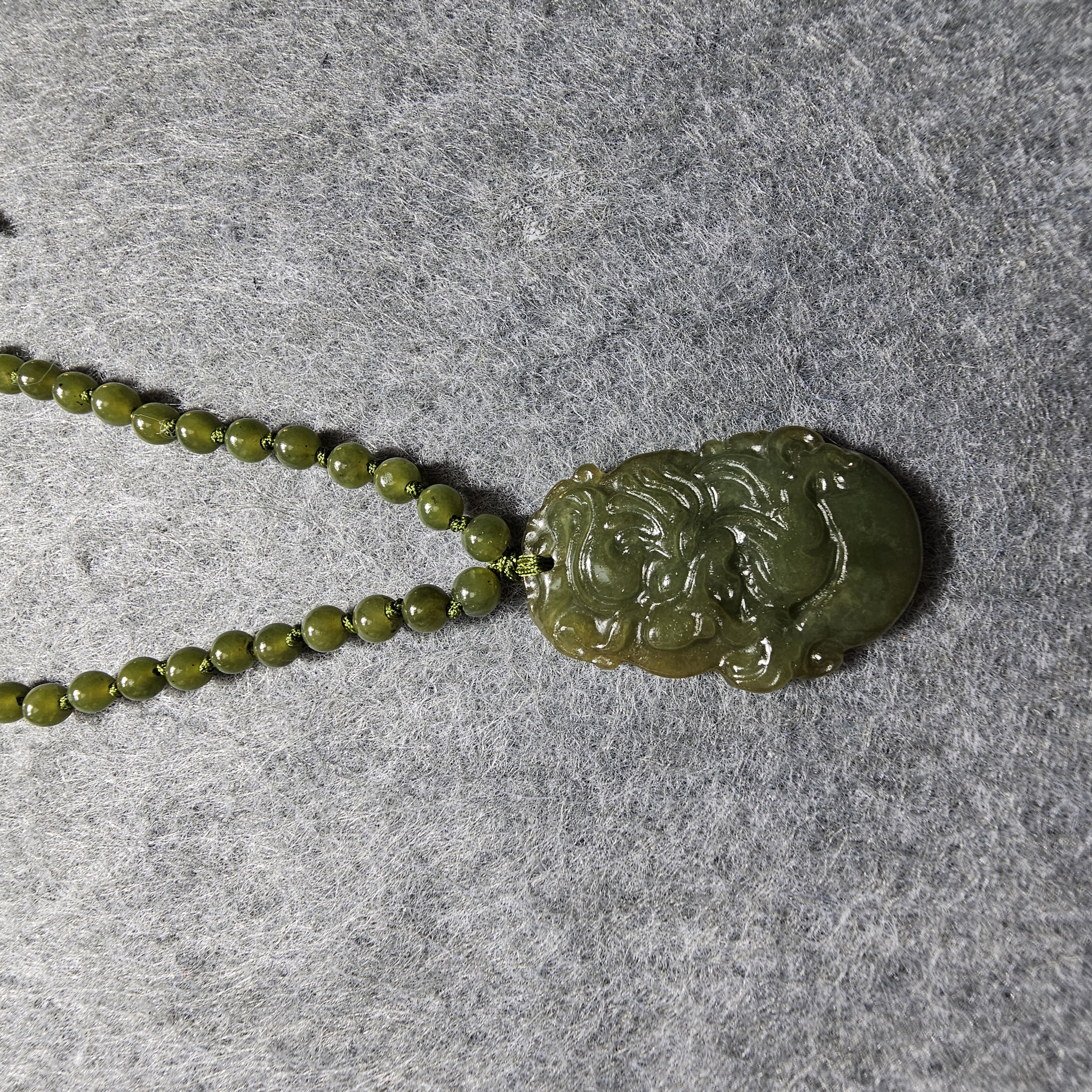 緬甸玉龍加拿大玉織繩頸鏈