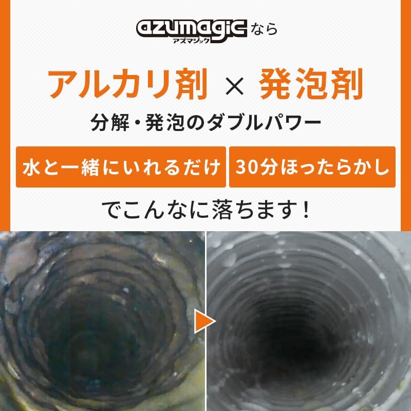 🔥🔥【日本製《AZUMA》保專業級排水管深層發泡去堵塞除味劑】4包入