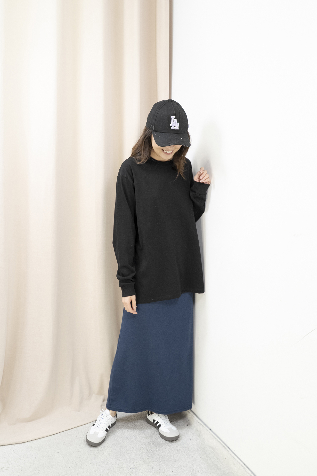 經典百搭長身Tee（黑色）