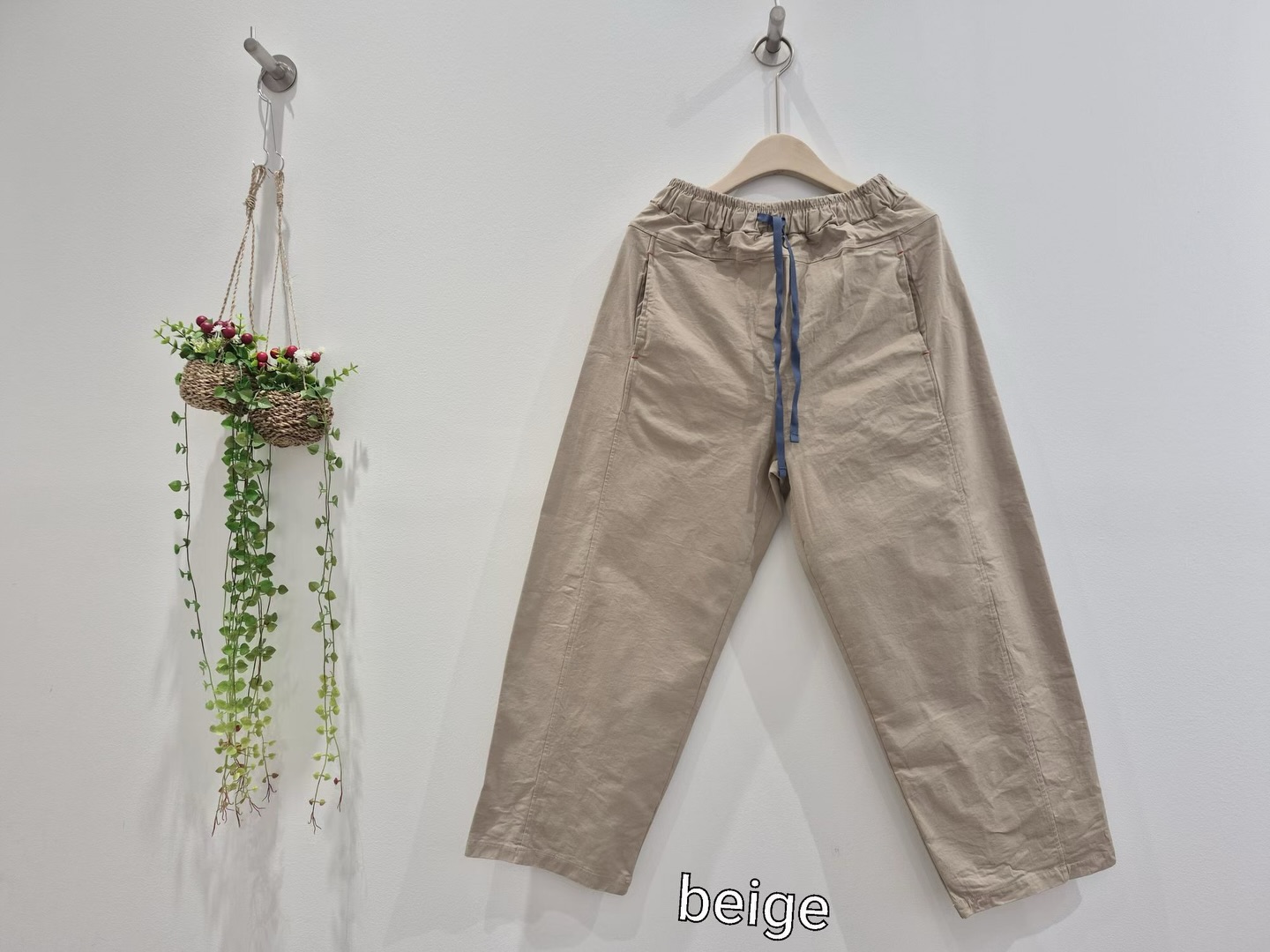 PP OS 間約淡色褲