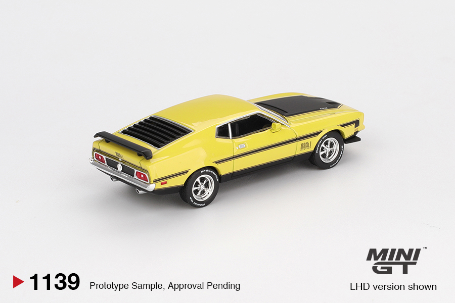 Mini GT 1/64 Ford Mustang Mach1 Grabber Yellow - MGT01139-L