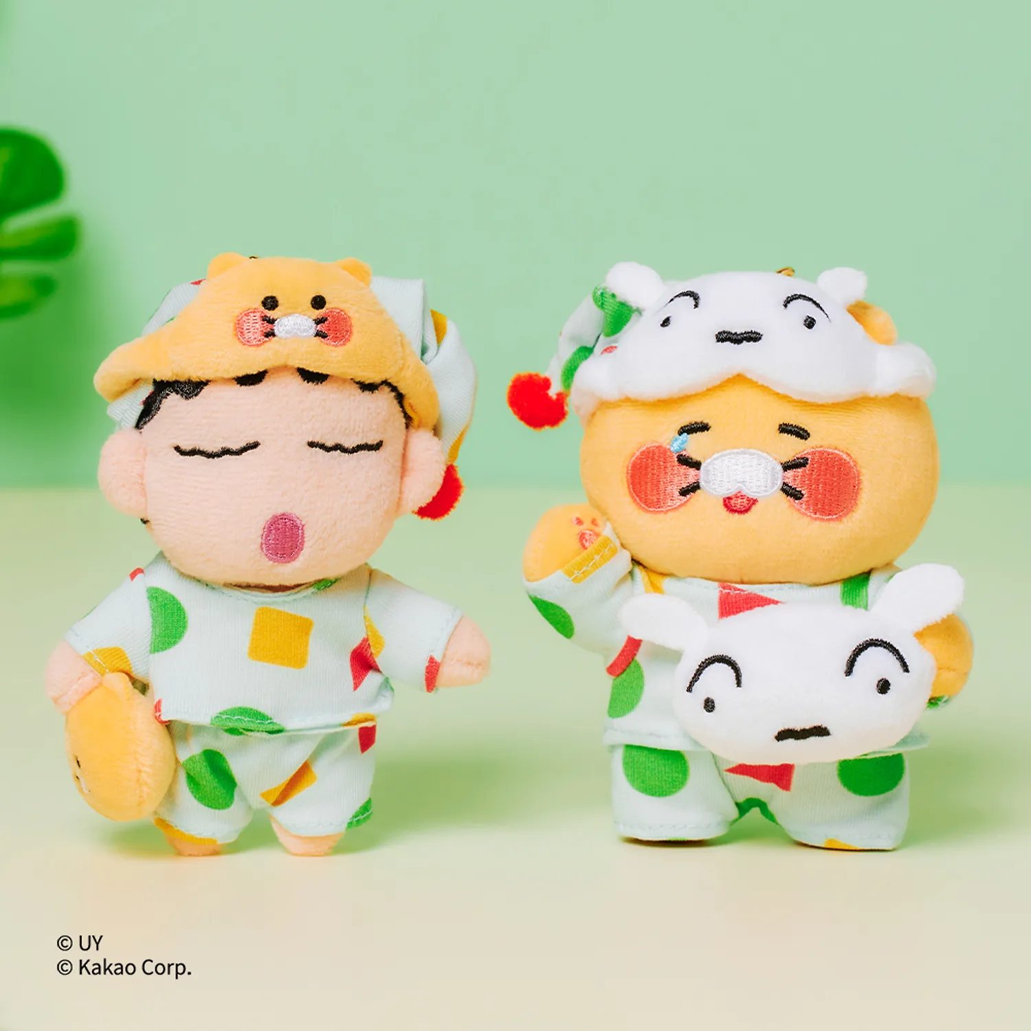 Kakao Friends × 蠟筆小新 聯乘系列 ｜春植睡衣Keyring公仔