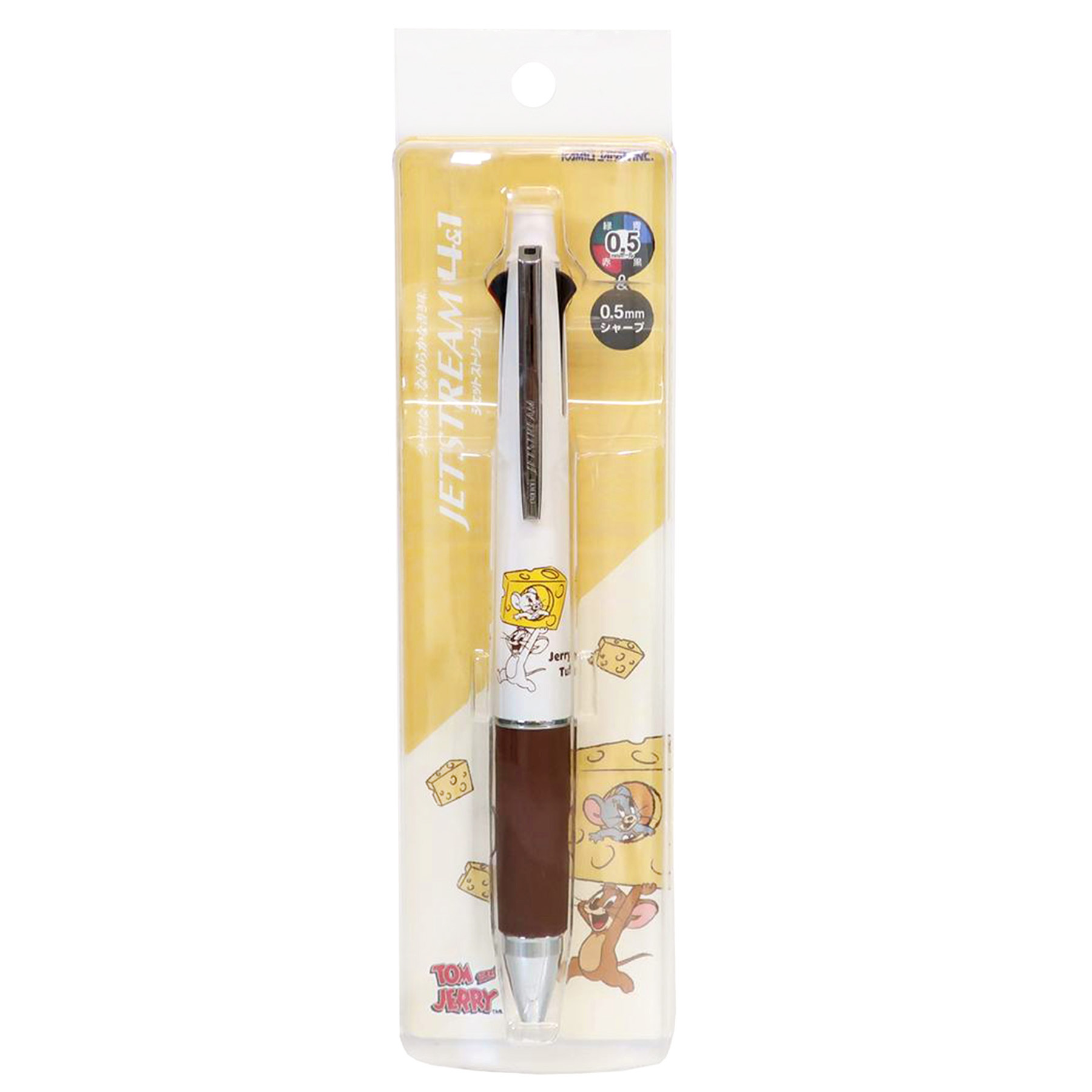 現貨｜Jerry and Tuffy Tom and Jerry 湯姆與謝利 日本製 uni Jetstream 4&1 多功能 5用筆 0.5mm 4色原子筆 + 0.5mm 鉛芯筆 (308054)