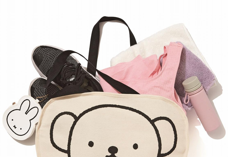 miffy波里斯熊有拉鍊提袋&miffy掛飾小袋    OB003924