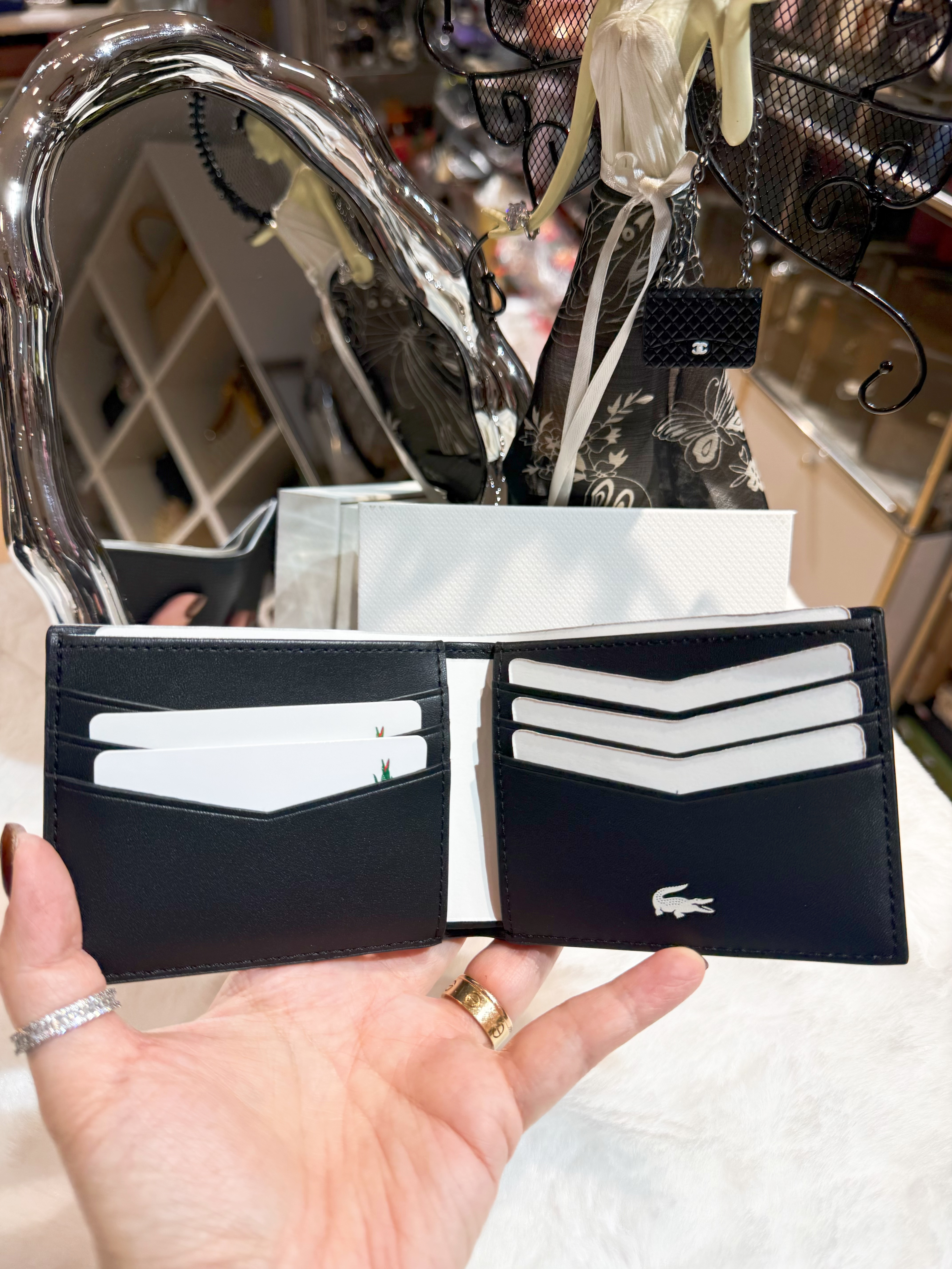 Lacoste bi fold wallet 738/blk