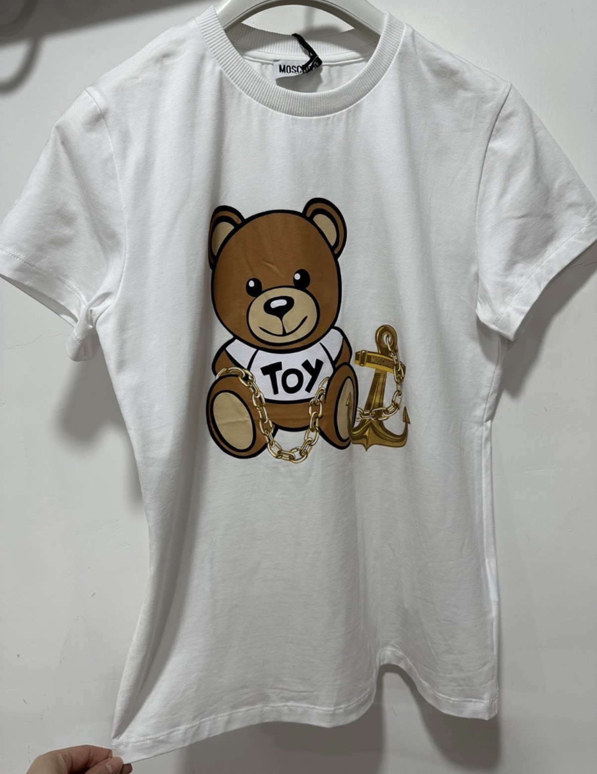 Moschino 熊仔船長白色Tee（童裝12碼）