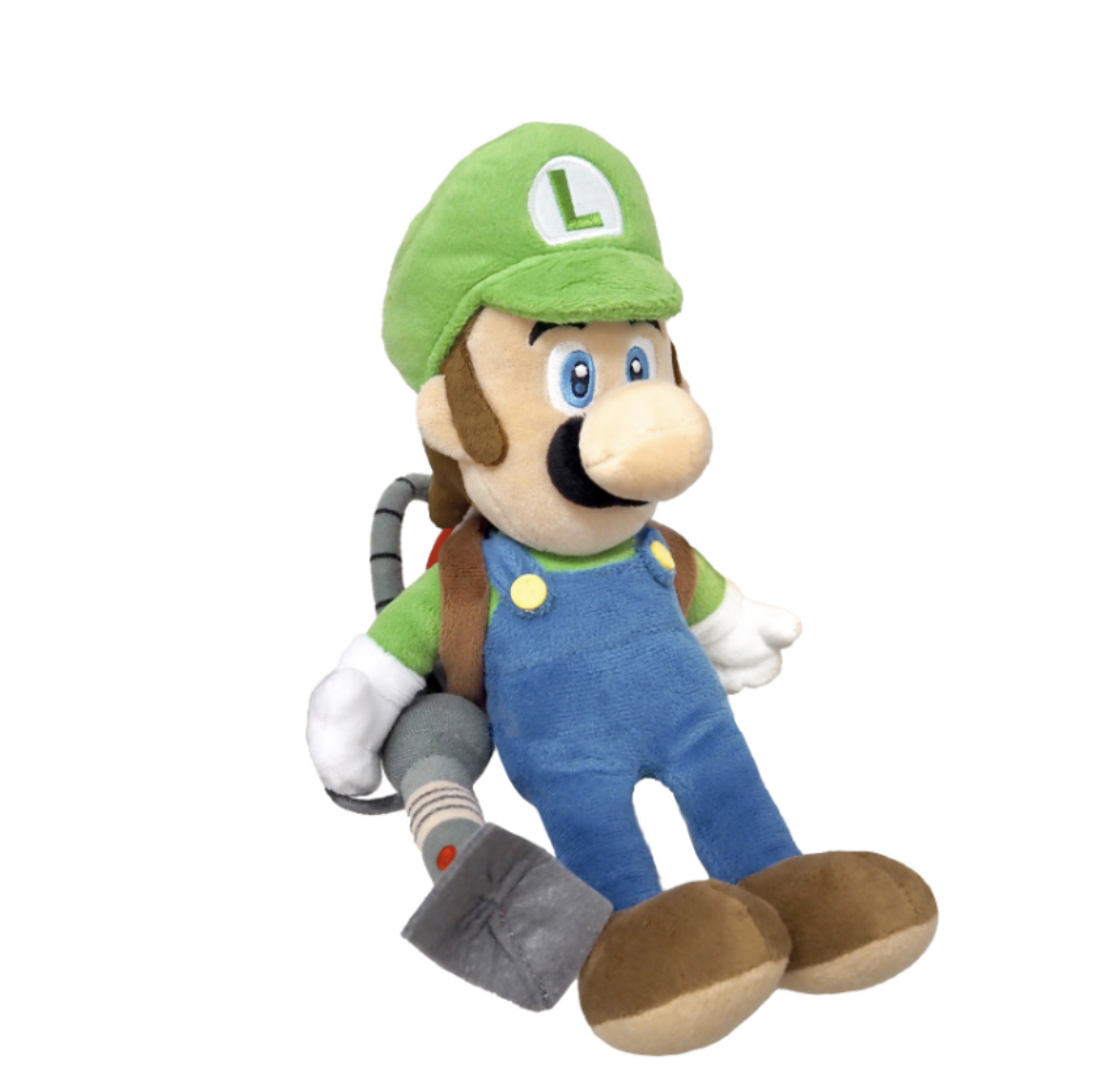 Super Mario系列-Luigi's Mansion 2 Soft Toy - Luigi 附鬼塵吸塵器