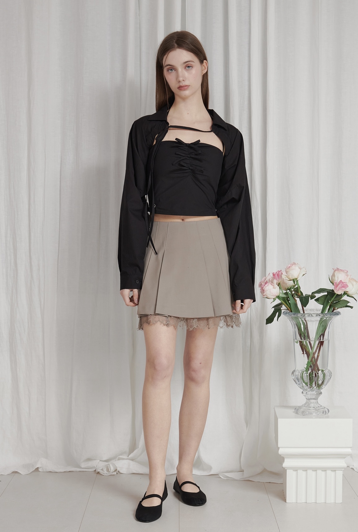 PAIN OR PLEASURE LYNN MINI SKIRT brown