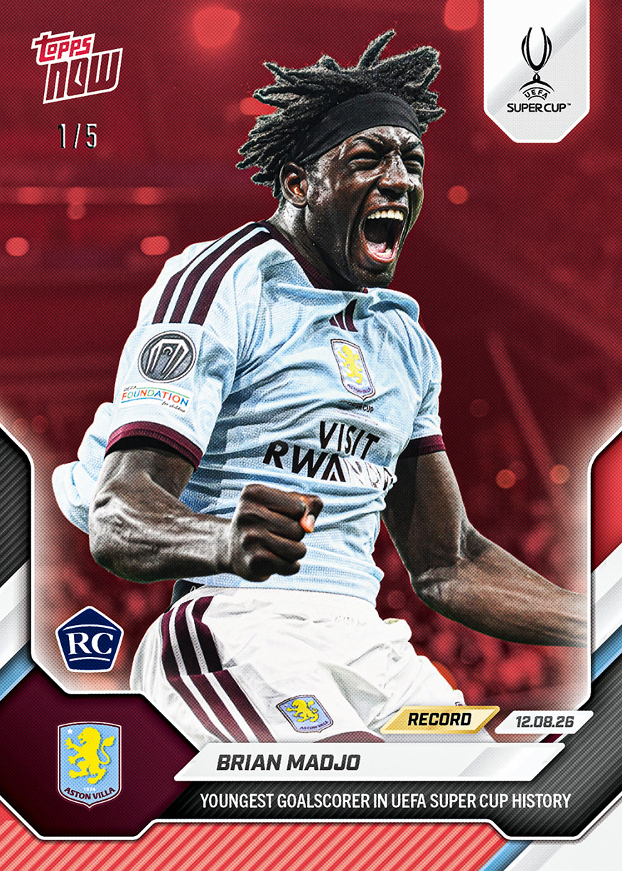 Brian Madjo - 2026/27 UCL Topps NOW® #4 UEFA Super Cup 新星入球卡【團購】