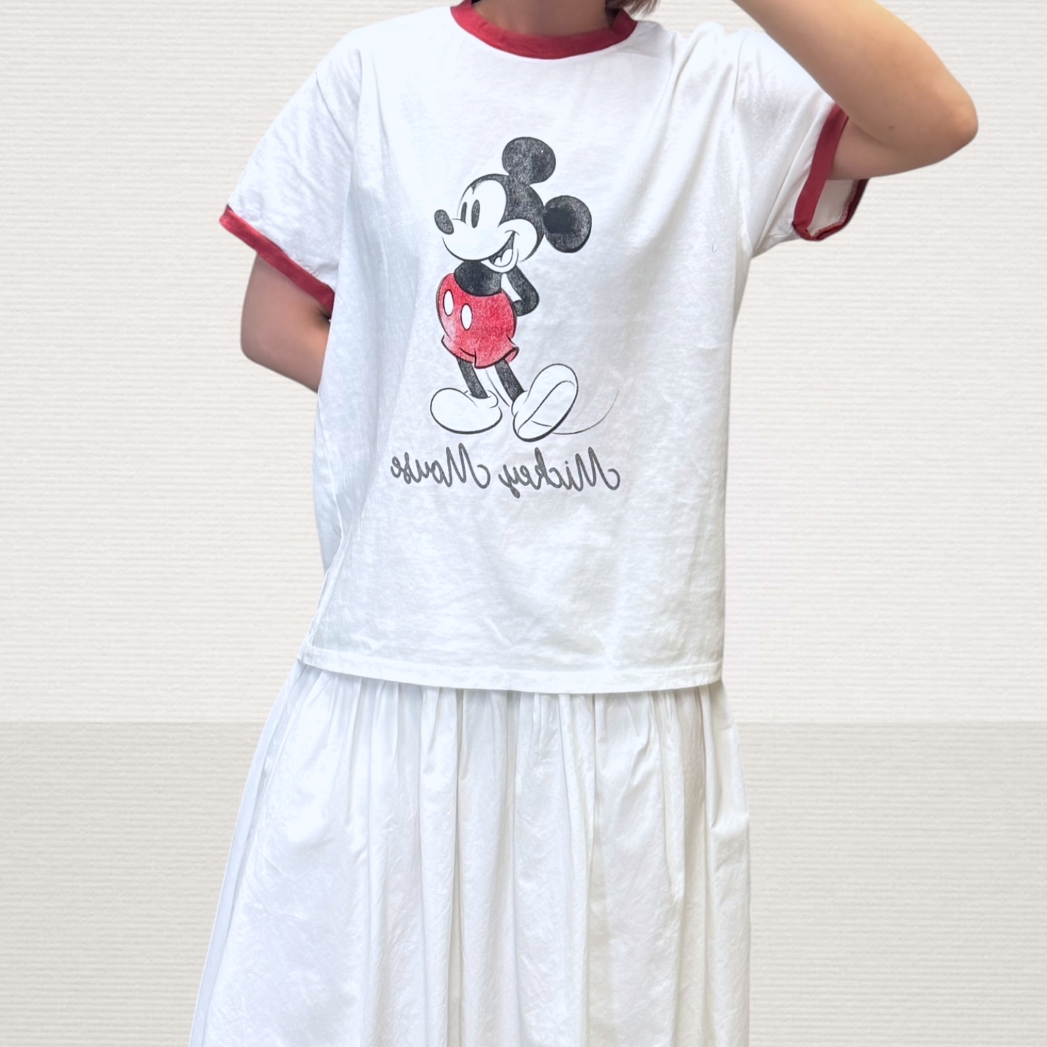 221223 Mickey 領拼色Tee