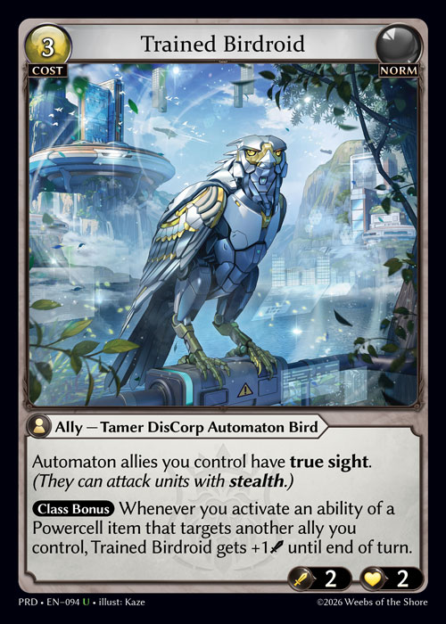 Trained Birdroid / PRD-094 (U)