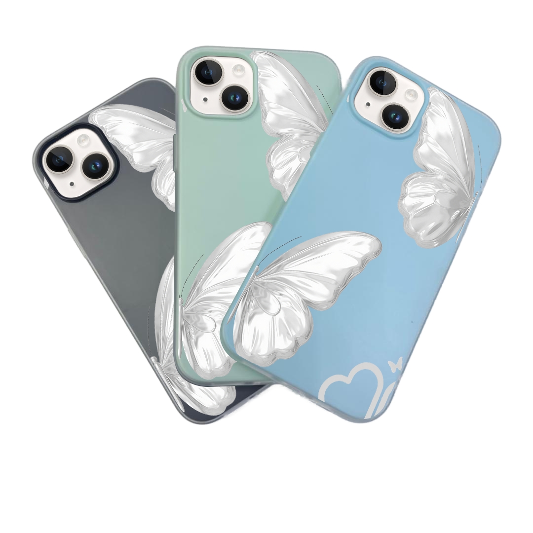 JELLY CASE PHONE FOR IPHONE - DESIGN BUTTERFLY D