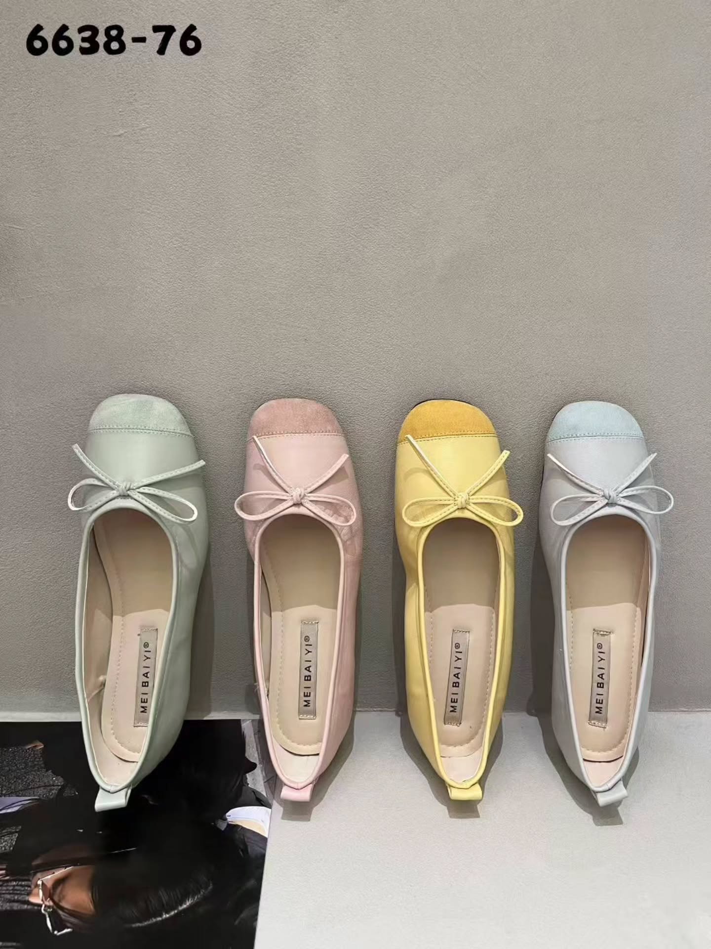 6638-76 拼接芭蕾单鞋 🇨🇳