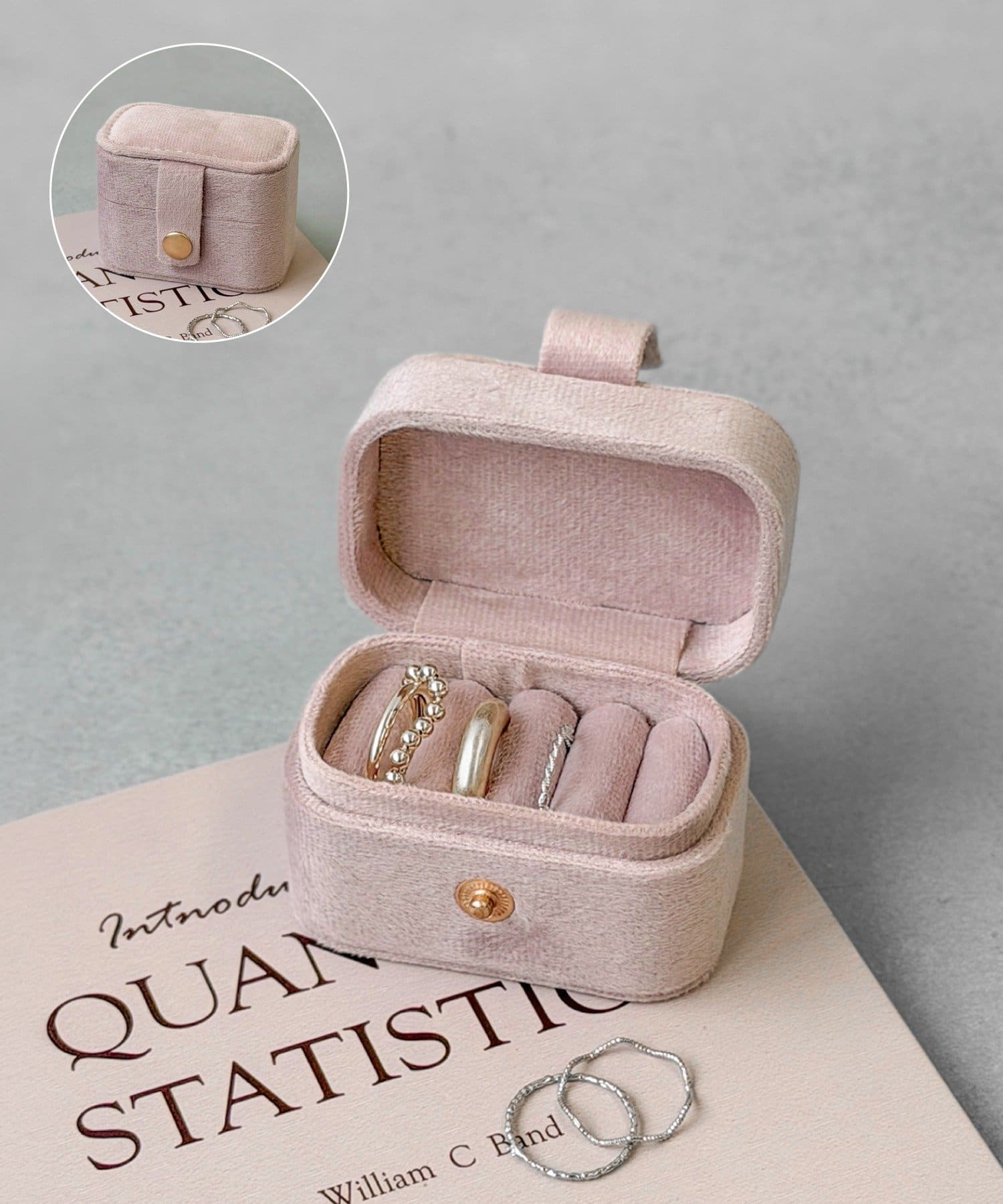 日本 3coins絲絨配件包